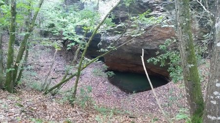 Puits de la mine d'ardoises Saint Jacob